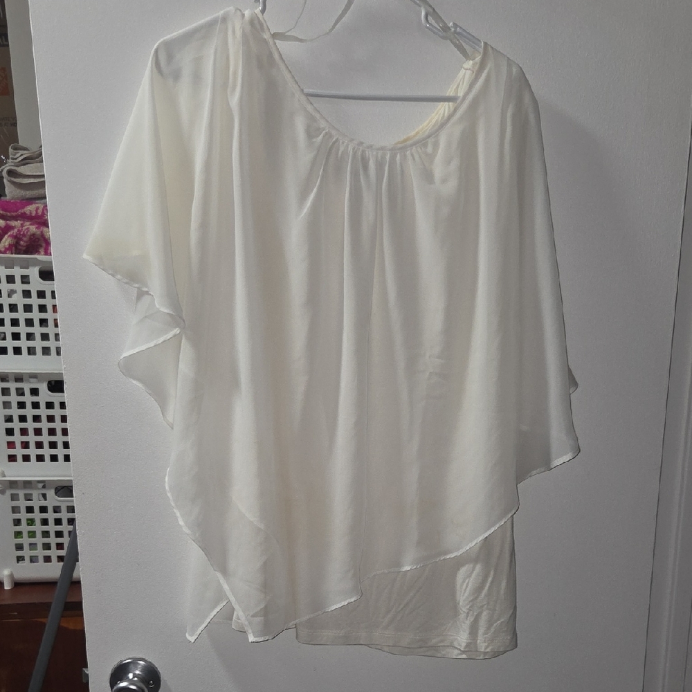 AGB Elegant Cream Women's Blouse